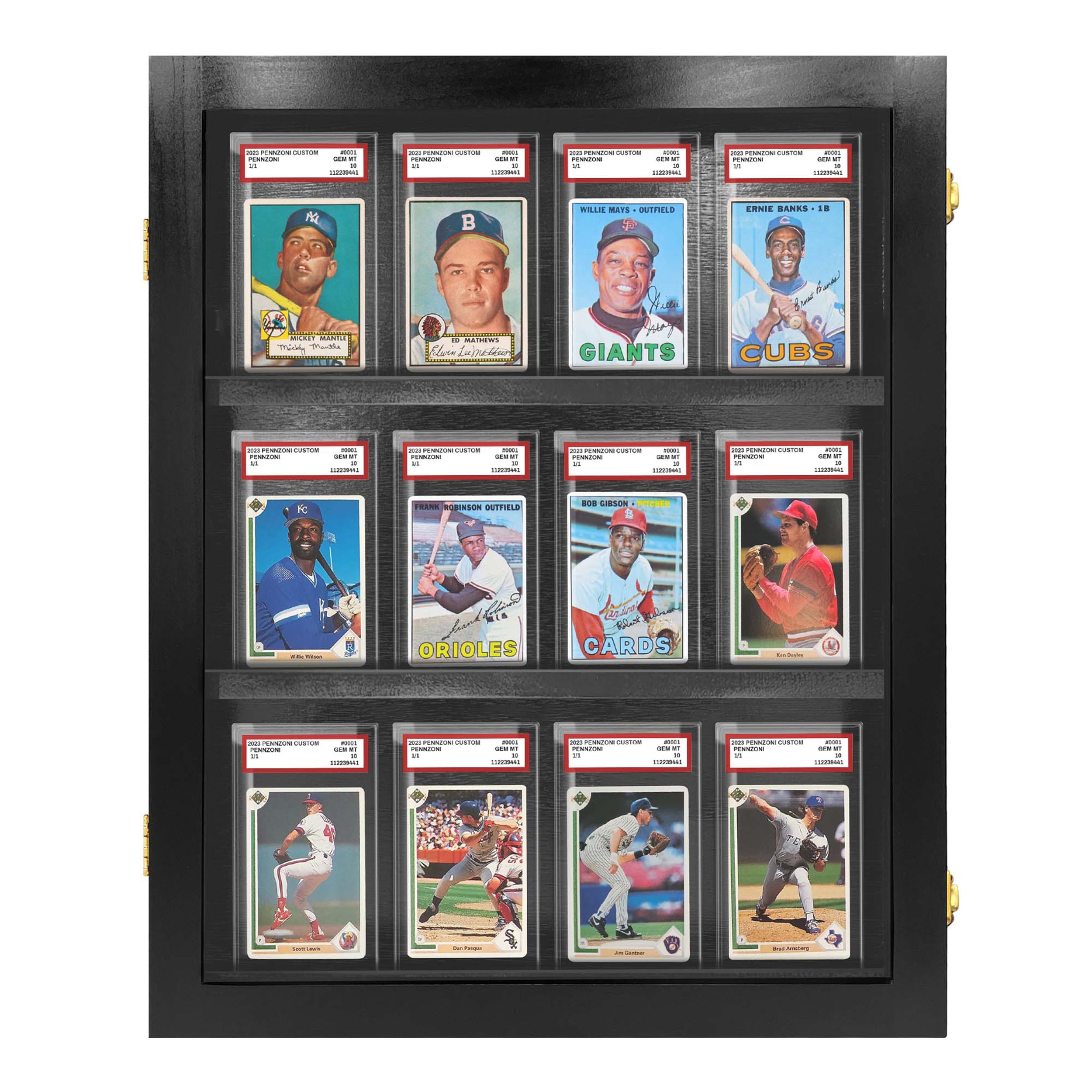 Pennzoni 12 Graded Sports Card Display Case