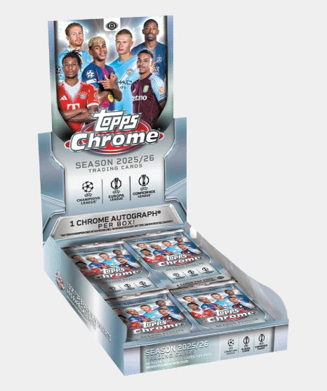 2024-25 Topps Chrome UEFA Club Competitions Hobby Box